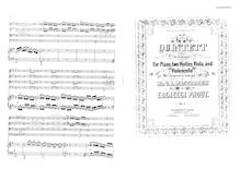 Partition complète et parties, Piano quintette, Op.3, G major
