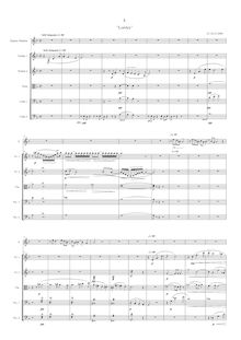 Partition ,  Loreley . Sehr langsam, corde quintette, Streichquintett mit obligater Sopran-Vokalise im 2. Satz