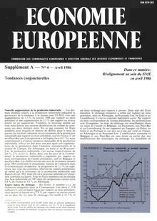 ECONOMIE EUROPEENNE. Supplément A â€” N° 4 â€” Avril 1986