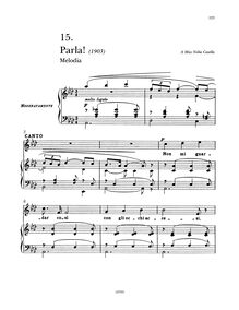 Partition complète, Parla!, Tosti, Francesco Paolo