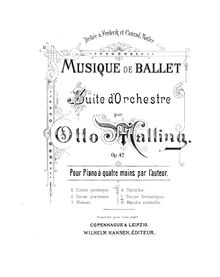 Partition Danse fantastique, Musique de Ballet, Malling, Otto