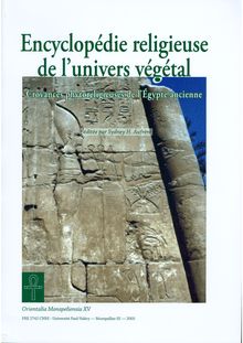 PHARMACOPÉE ÉGYPTIENNE - II / ERUV III, 2005