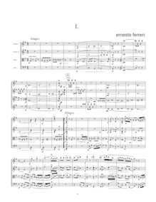 Partition complète, classique quatuor, Ferreri, Ernesto
