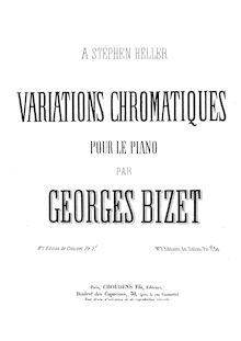 Partition complète, Variations chromatiques de concert, Bizet, Georges