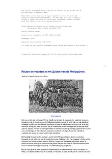 Reizen en vechten in het Zuiden van de Philippijnen - De Aarde en haar Volken, 1908