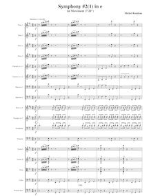 Partition , Maestoso, Symphony No.2, E minor, Rondeau, Michel
