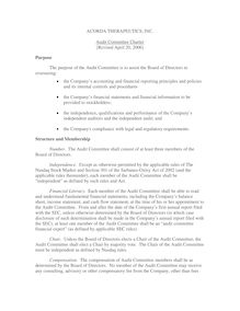 Audit Committee Charter rev'd 4-06