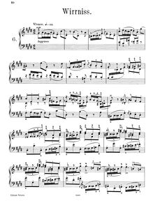Partition No.6: Wirrnis, Frühlingsboten, 12 Klavierstücke, Raff, Joachim