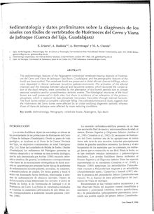 Sedimentología y datos preliminares sobre la diagénesis de los niveles con fósiles de vertebrados de Huérmeces del Cerro y Viana de Jadraque (Cuenca del Tajo, Guadalajara)