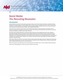 Social Media: The Recruiting Revolution