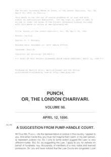 Punch, or the London Charivari, Vol. 98, April 12, 1890