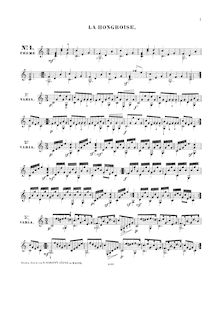 Partition complète, 6 Airs variés d une exécution brillante et facile, Op.18