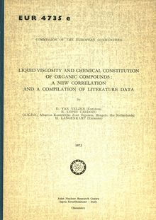 LIQUID VISCOSITY AND CHEMICAL CONSTITUTION OF ORGANIC COMPOUNDS: A NEW CORRELATION AND A COMPILATION OF LITERATURE DATA