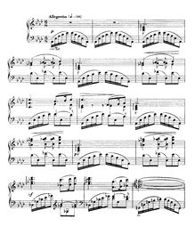 Partition complète, Barcarolle No.4 en A-flat, Op.44, Fauré, Gabriel