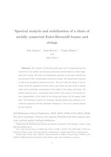 Spectral analysis and stabilization of a chain of