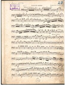 Partition basson 1, Overture to Goethe s Faust, Op.80, Ouverture de la Tragédie : Faust de Goethe à grand Orchestre.