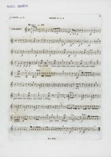Partition trompette 2 (B♭), Piano Concerto No.2, F minor, Chopin, Frédéric