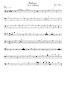 Partition viole de basse 1, basse clef, madrigaux - Set 2, Wilbye, John par John Wilbye