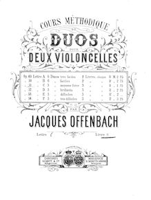 Partition Book III: parties complètes, Duos pour 2 violoncelles, Op.51