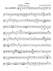 Partition cor (en C), Piano Sextet, Op.77b, Grand Sextuor pour Piano, Flûte, Clarinette, Basson, Cor et Contre-Basse