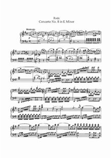 Partition violon et partition de piano, partition de violon, violon Concerto No.8