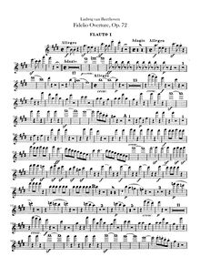 Partition flûte 1, 2, Fidelio, Op.72, Leonore, oder Der Triumph der ehelichen Liebe