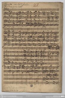 Partition complète, violon Concerto en E major, E major, Graun, Johann Gottlieb par Johann Gottlieb Graun