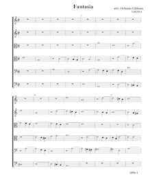 Partition Fantasia VdGS No.6 - partition complète (Tr Tr T T B B), fantaisies pour 6 violes de gambe
