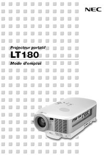 Notice Projecteur NEC  LT180