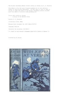 With Joffre at Verdun - A Story of the Western Front