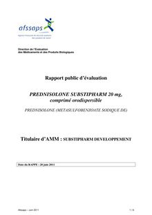 Prednisolone Substipharm 20 mg, comprimé orodispersible