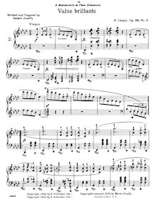 Partition complète, valses, Chopin, Frédéric par Frédéric Chopin