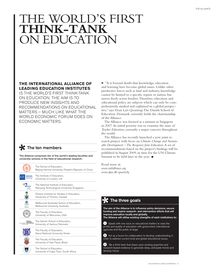 The World s fIrsT THINk-TANk on educaTIon