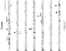 Partition Trombone 1, Cyrano, G major, Robertson, Ernest John