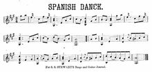 Partition complète, Spanish danse, Stewart, Samuel Swain