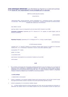 CJCE 4 mars 2010 - affaire C-241 08 - Condamnation France Perturbation  et Etude d incidence travauxx