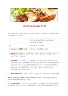 Enchilada au chili