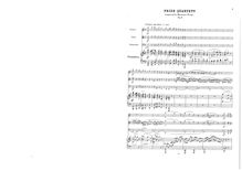 Partition complète et parties, Piano quatuor, Op.2, C major