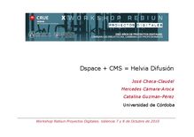 Dspace + CMS = Helvia Difusión