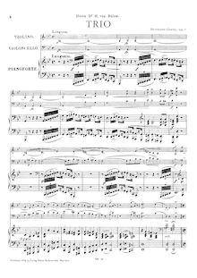 Partition Score et parties, Piano Trio, G minor, Goetz, Hermann