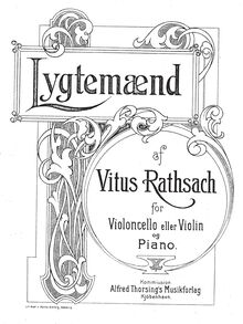 Partition de piano, solo , partie, Lygtemaend, Rathsach, Vitus