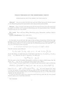 TRACE THEOREM ON THE HEISENBERG GROUP