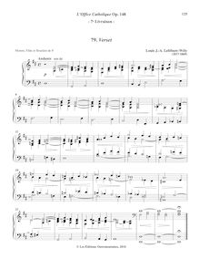 Partition 7, Verset (D major), L’Office Catholique, Op.148, Lefébure-Wély, Louis James Alfred par Louis James Alfred Lefébure-Wély