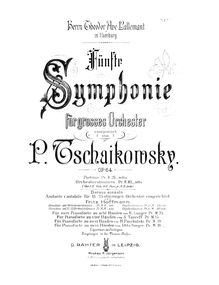 Partition Piano II, Symphony No.5, E minor, Tchaikovsky, Pyotr