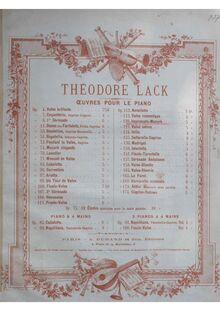 Partition complète, Impromptu-Mazurk, Op.120, Lack, Théodore par Théodore Lack