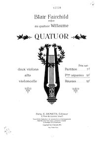 Partition violon 2, corde quatuor, G minor, Fairchild, Blair