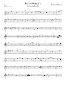 Partition ténor viole de gambe 3, octave aigu clef, Du Schalksknecht