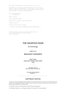 The Haunted Hour - An Anthology