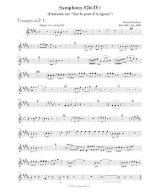 Partition trompette 1, Symphony No.26, B major, Rondeau, Michel par Michel Rondeau