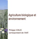 Agriculture biologique et environnement - Evolution des rendements ...